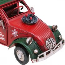 položky Vánoční dekorace auto Vánoční auto vintage červené L17cm