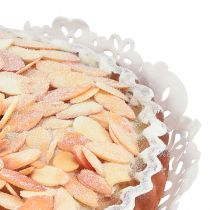 položky Dekorativní mandlový dort food atrapa dekorace do pekárny 19cm