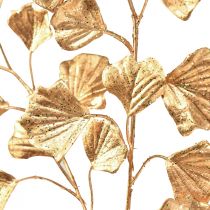 položky Větev Gingko dekorativní umělá rostlina bronzový třpyt 84cm