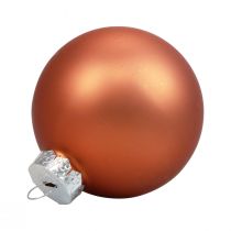 položky Mini vánoční koule skleněné červenohnědé skleněné koule Ø4cm 24ks