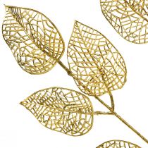 položky Skeleton Leaves Umělé listy vrby Gold Branch Deco 63cm