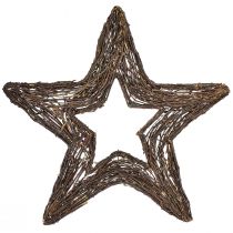 položky Ozdobné hvězdičky na zavěšení vrbové hvězdičky přírodní 48cm 2ks