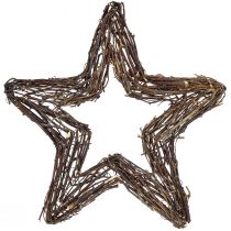 položky Dekorační hvězdičky k zavěšení nástěnná dekorace vrba příroda 40cm 2ks