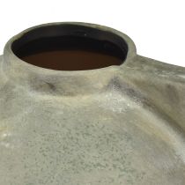 položky Dekorativní váza keramická antický vzhled bronzově šedá 30×20×24cm