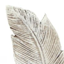 položky Dekorace na hrob peříčko šedá bílá dekorace na hrob polyresin 15,5cm 4ks
