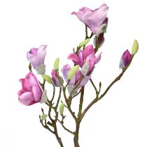položky Umělý květ magnolie větev, magnolie růžová 92cm