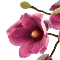 položky Umělý květ magnolie větev, magnolie růžová 92cm