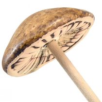 položky Rustikální keramické houby na špejli - atmosférická podzimní dekorace 4cm 6ks