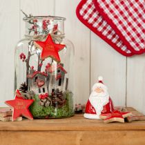 položky Figurka Mikuláše v červené barvě 13 cm - ideální vánoční dekorace pro sváteční atmosféru - 2 kusy