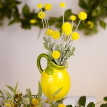 položky Citronová váza keramická dekorativní džbán citrónově žlutá V18,5cm