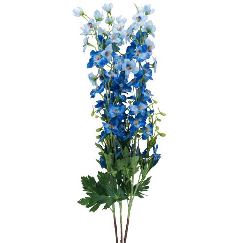 Delphinium Delphinium umělé květiny modré 78cm 3ks