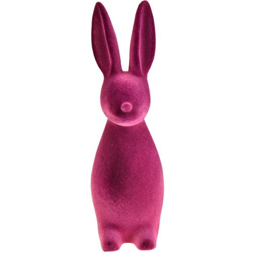 položky Zajíček Flocked Easter Bunny Dekorace Fialová 15×15,5×47cm