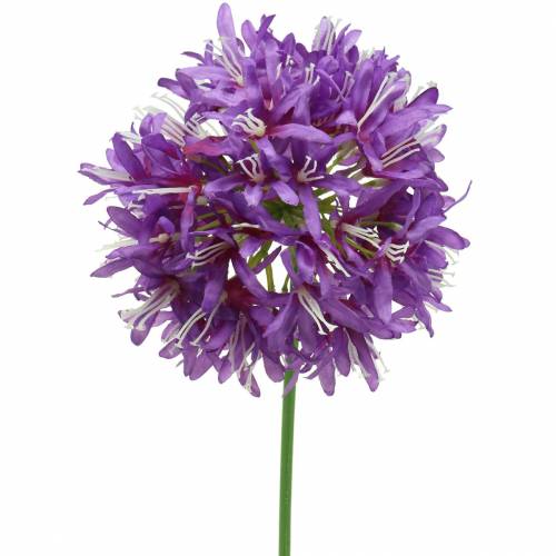 Okrasná allium umělá fialová Ø12cm H62cm