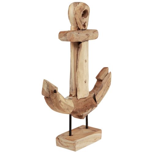 položky Dekorace kotvy dřevo kov s podstavcem teak maritime 26×7×38cm