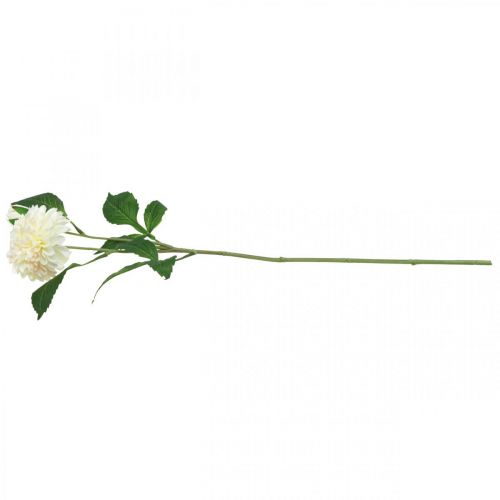 položky Jiřinka umělé květiny krémově zelená 2 květy 60cm