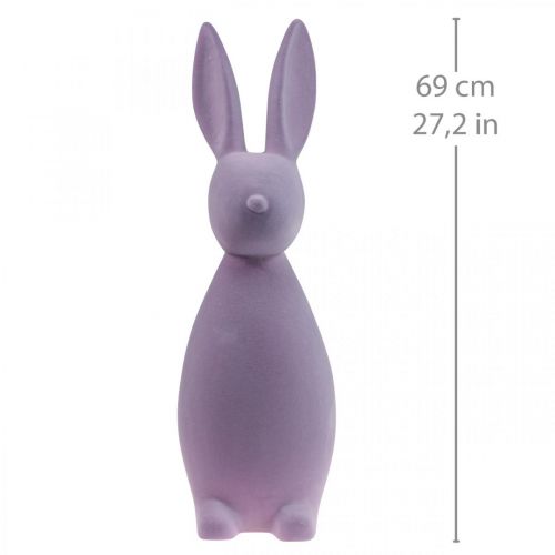 položky Deco Bunny Deco velikonoční zajíček flocked Lilac Purple V69cm