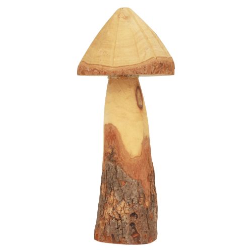 položky Dřevěná dekorace houby dřevěná dekorace přírodní dekorace na stůl podzimní Ø11cm V28cm