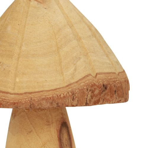 položky Dřevěná dekorace houby dřevěná dekorace přírodní dekorace na stůl podzimní Ø11cm V28cm