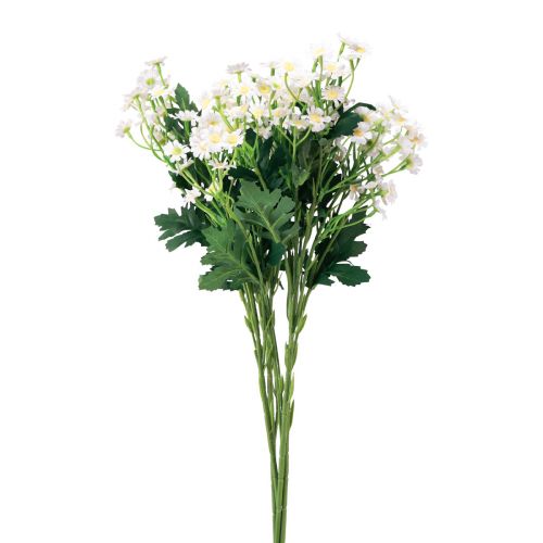 Heřmánek umělé luční květy bílé 58cm 4ks