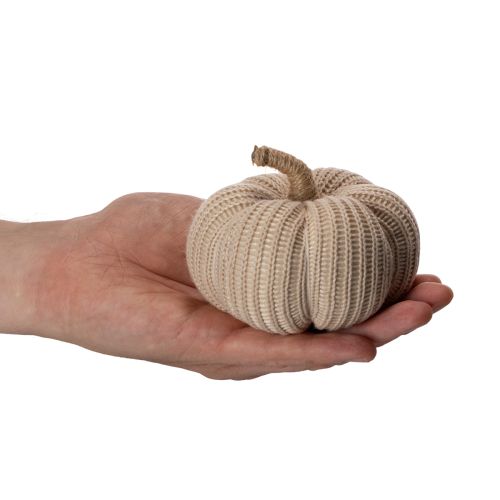 položky Dekorativní pletené dýně, podzimní dekorace, 10 cm, 6 kusů