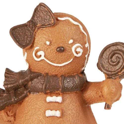 položky Gingerbread Man Perníková žena Vánoční Hnědá H11cm 2ks