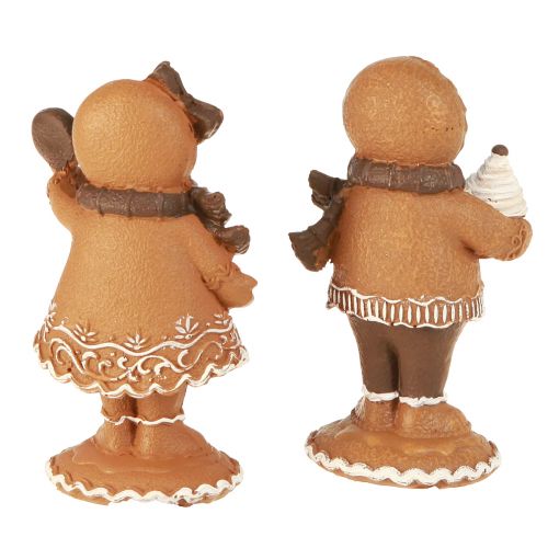 položky Gingerbread Man Perníková žena Vánoční Hnědá H11cm 2ks