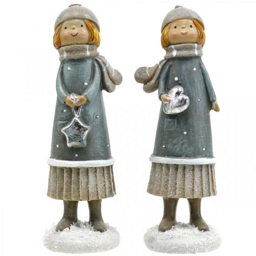 položky Deco figurky zimní dětské figurky dívky V14,5cm 2ks