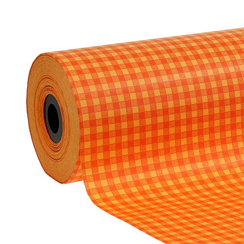 Manžetový papír 25cm 100m oranžový šek