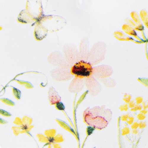 položky Přívěsky ve tvaru srdce s květinovými vzory jako dekorace na zeď, 7 cm, 6 kusů