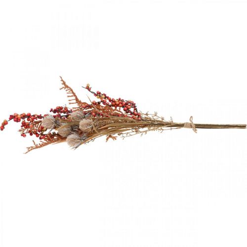 položky Umělé rostliny podzimní dekorace bodlák bobule kapradina 65cm trs