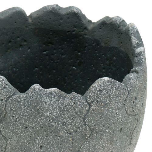 Floristik24 Betonový květináč vaječná skořápka Ø14,5cm 15cm 2ks