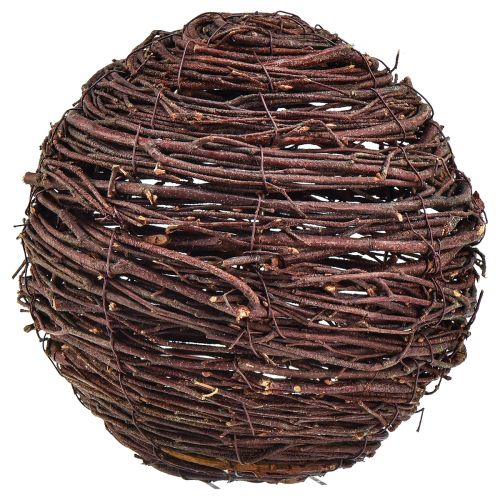 Ozdobná koule z lián, přírodní hnědá, průměr 20 cm