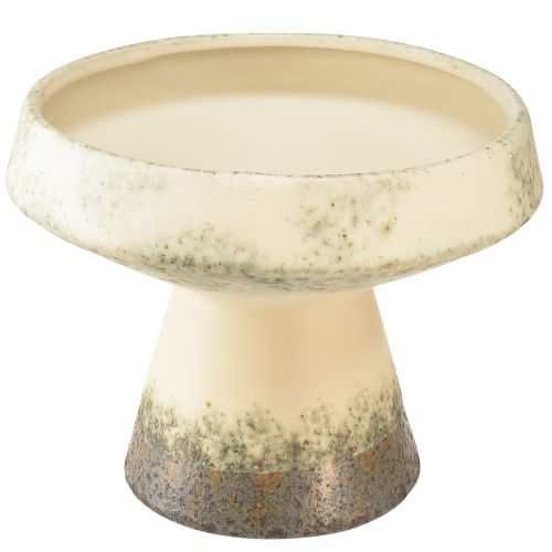 Dekorativní miska keramická miska krémová šedozelená Ø20cm V16cm