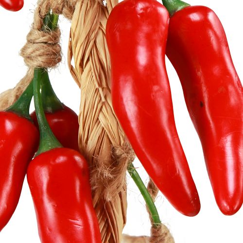 položky Ozdobný věšák letní chilli papričky červené umělé L50cm