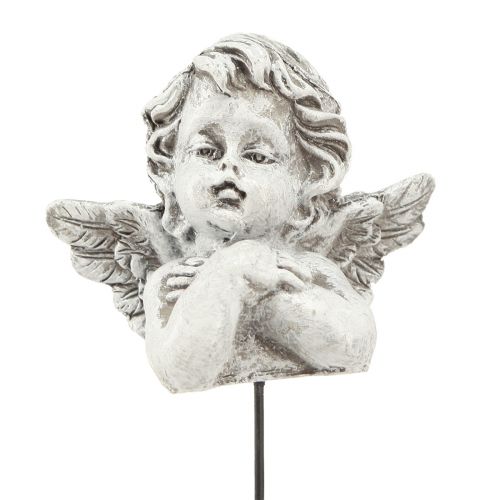 Dekorace na hrob anděl na špejli dekorace k aranžování 5,5cm 4 kusy