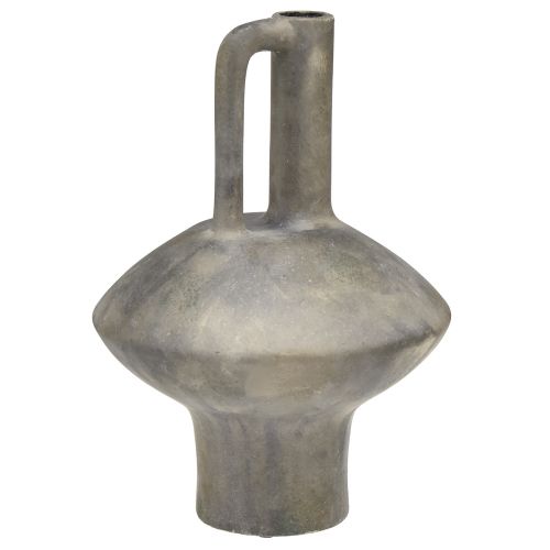 Keramická váza džbán starožitného vzhledu keramická šedá rez H27cm