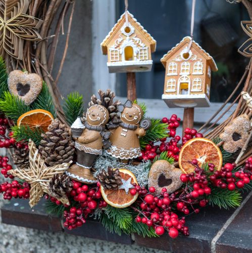 položky Gingerbread Man Perníková žena Vánoční Hnědá H11cm 2ks