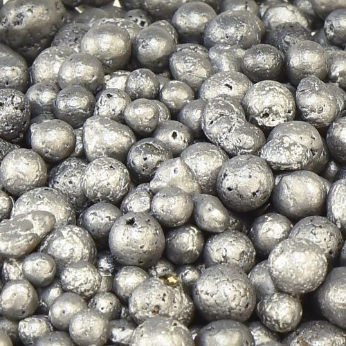 položky Metalické ozdobné korálky antracitové ozdobné granule kulaté 4-8mm 1l