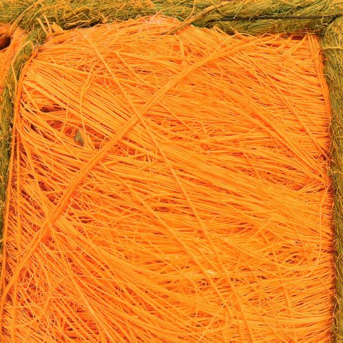 položky Květináč dýňová dekorace oranžový/žlutozelený sisal Ø21cm V12cm