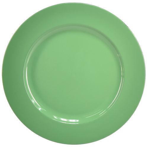 Robustní zelený plastový talíř 4 kusy - 28 cm, ideální pro každodenní dekorace a outdoorové aktivity