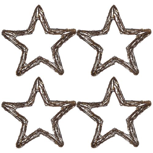položky Hvězdičky na zavěšení na dveře věnec vrba přírodní 28cm 4ks