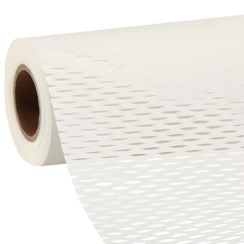 Voštinový papír balicí papír v bílé barvě š50,5cm d250cm