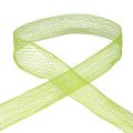 Floristik24 Síťovaná páska, mřížková páska, dekorativní páska, zelená, vyztužená drátem, 50 mm, 10 m