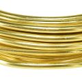 Floristik24 Řemeslný drát hliníkový drát pro řemeslné zlaté Ø5mm 500g