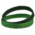 Floristik24 Ozdobný prsten jutová ozdobná smyčka zelená tmavě zelená 4cm Ø30cm 2ks