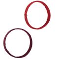 Floristik24 Ozdobný prsten jutová ozdobná smyčka červená tmavě červená 4cm Ø30cm 2ks
