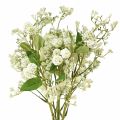 Floristik24 Umělá květinová kytice hedvábné květiny bobule větev bílá 48cm