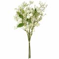 Floristik24 Umělá květinová kytice hedvábné květiny bobule větev bílá 48cm