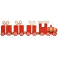 Floristik24 Dřevěný vláček s dárkovými krabičkami, červený a bílý, sada 2 ks, 18x3x4,5 cm - vánoční dekorace